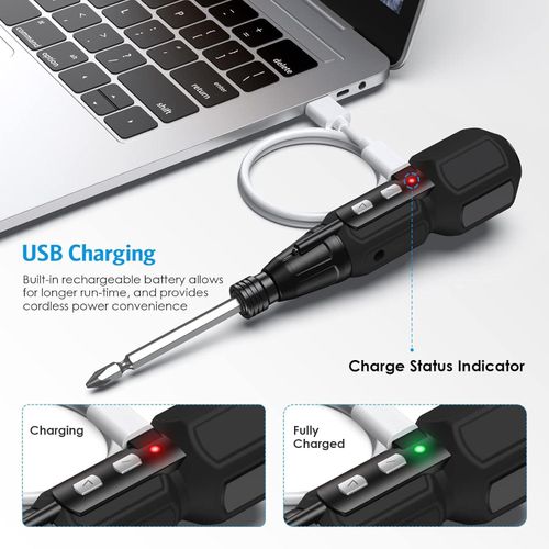 Perceuse Visseuse Électrique Sans Fil, Outil Automatique Rechargeable Usb