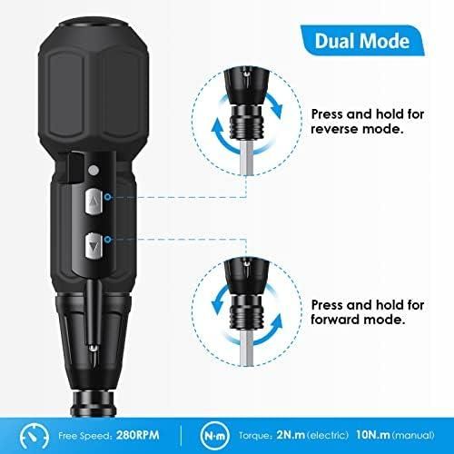 Perceuse Visseuse Électrique Sans Fil, Outil Automatique Rechargeable Usb