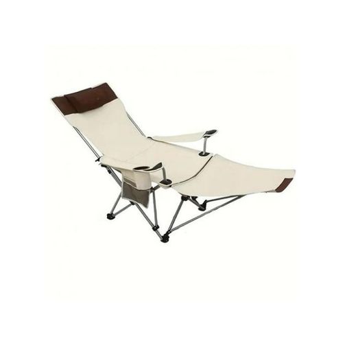 Chaise De Camping Avec Appui-tête, Repose-pieds, Chaise Pliable Pour Plein Air