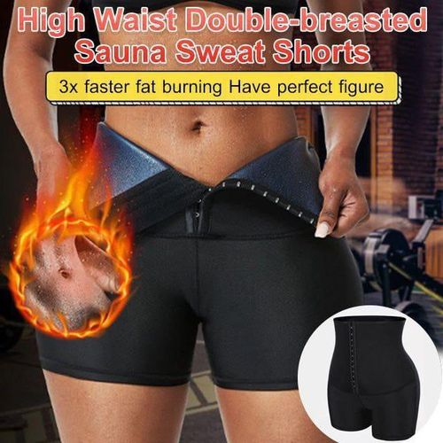 Short De Sudation Effet Sauna – Taille Haute, Compression Gainante, Amincissant Pour Fitness Et Perte De Poids, Xxl/xxxl thumbnail 3
