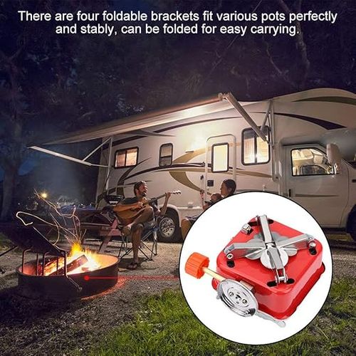 Réchaud À Gaz Portable, Brûleur À Butane Pliable Pour Camping Et Pique-nique thumbnail 3