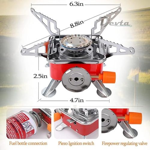 Réchaud À Gaz Portable, Brûleur À Butane Pliable Pour Camping Et Pique-nique