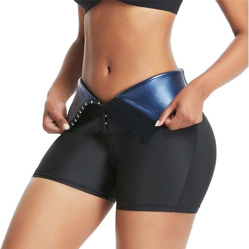 Short De Sudation Effet Sauna – Taille Haute, Compression Gainante, Amincissant Pour Fitness Et Perte De Poids, Xxl/xxxl thumbnail 4