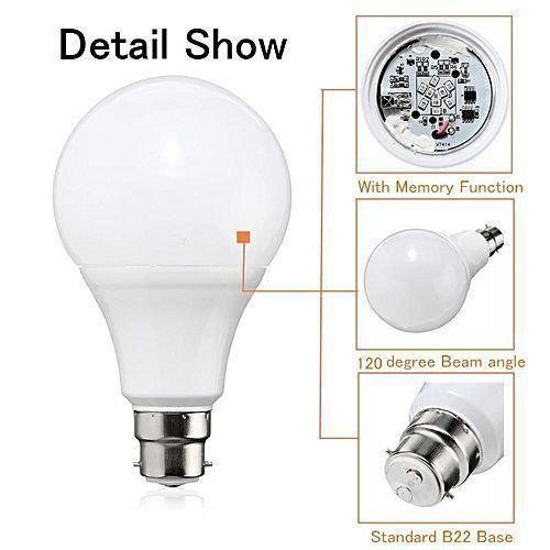 Lampe Led Rgb À Changement De Couleur, Ampoule Avec Télécommande thumbnail 1