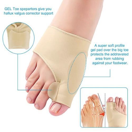 Correcteur D'oignon Et Attelle Orthopédique, Protecteur D'orteils En Gel, 1paire thumbnail 1