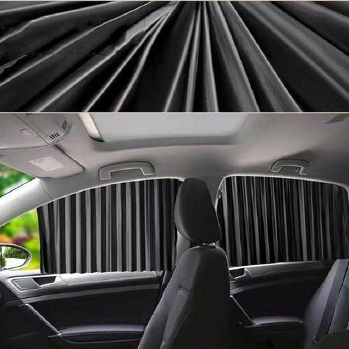 Lot De 2 Rideaux Pare-soleil Magnétiques Pour Voiture, Protection Uv Et Intimité thumbnail 3