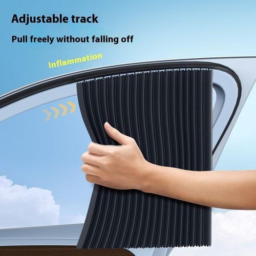 Lot De 2 Rideaux Pare-soleil Magnétiques Pour Voiture, Protection Uv Et Intimité