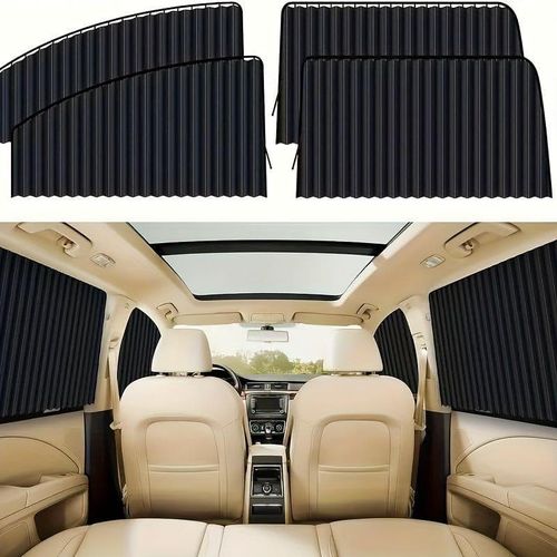 Lot De 2 Rideaux Pare-soleil Magnétiques Pour Voiture, Protection Uv Et Intimité
