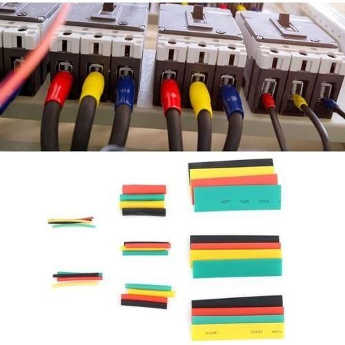 Kit De 328 Pièces De Gaines Thermo Rétractables En Polyoléfine, 8 Tailles, Multicolores Et Noirs, Manchons De Câbles