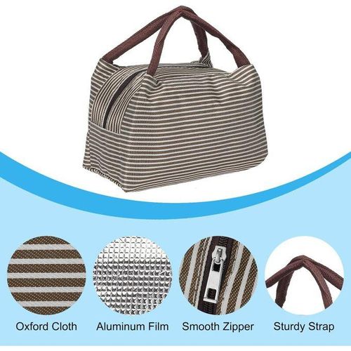 Sac À Lunch Isotherme Réutilisable En Tissu Oxford thumbnail 3