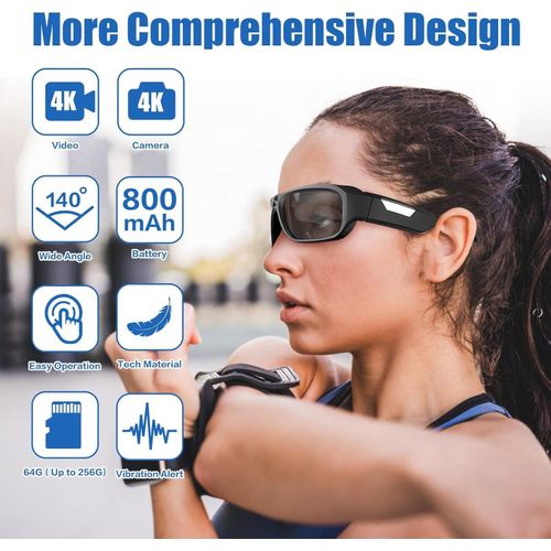 Lunettes Caméra Hd 1080p – Lunettes De Soleil Avec Caméra Cachée