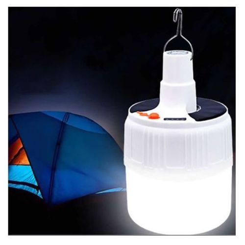 Lampe Solaire Led Avec Câble Usb, Ampoule Pour Camping Rechargeable