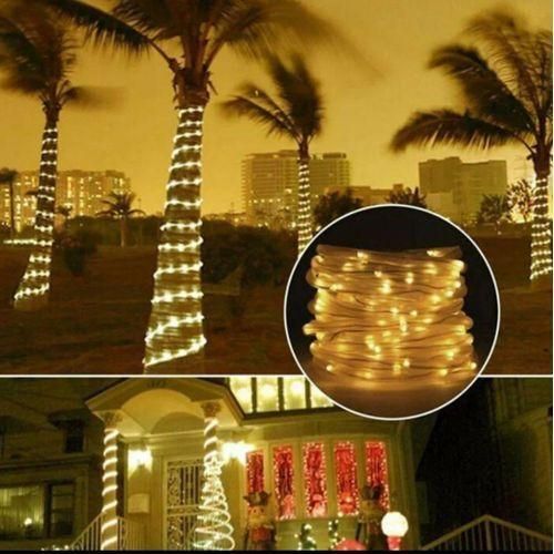 Guirlande Lumineuse Solaire Étanche - 10m, 80 Led Pour Jardin, Terrasse Et Fêtes