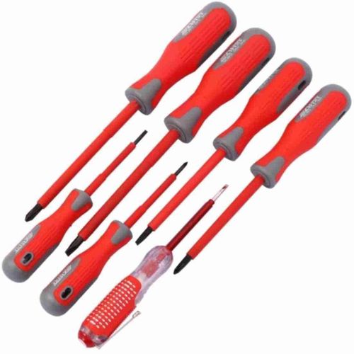 Kit De 7 Tournevis Avec Embouts Magnétiques Fendus Et Phillips Électriciens