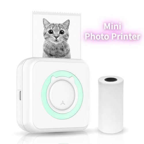 Mini Imprimante De Poche Thermique, Bluetooth, Sans Encre, Pour Photos Et Notes