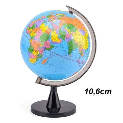 Mini Globe Terrestre Éducatif 10,6 Cm, Carte Du Monde Interactive Pour Enfants Et Adultes