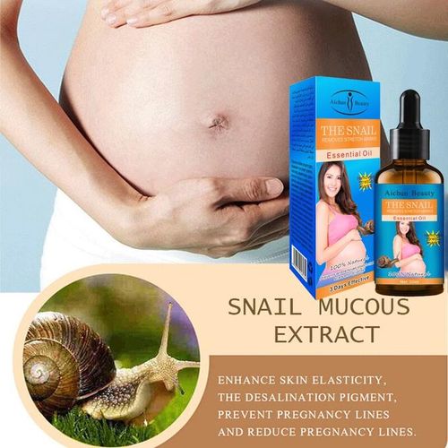 Huile Essentielle D’escargot Anti Vergetures, Soin Naturel Peau Lisse 30ml