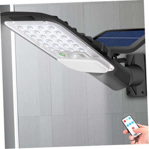 Projecteur Solaire Led Extérieur Avec Détecteur De Mouvement Et Télécommande, Luminaire Extérieur Intelligent Pour Jardin