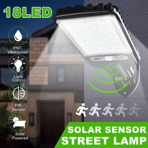 Projecteur Solaire Led Extérieur Avec Détecteur De Mouvement Et Télécommande, Luminaire Extérieur Intelligent Pour Jardin thumbnail 4