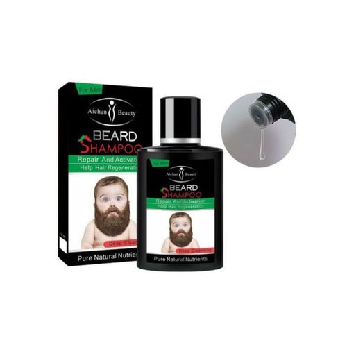Beard Balm Set De Huile De Croissance De Barbe Et Cheveux Avec Crème Et Shampoing, 3pcs thumbnail 3