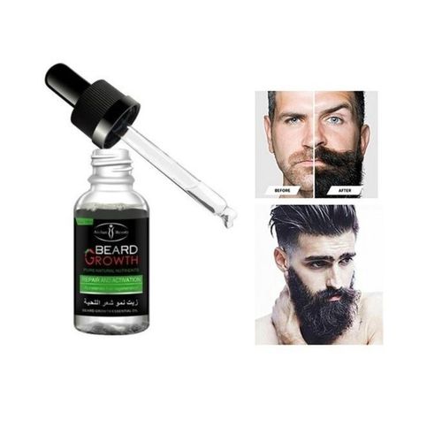 Beard Balm Set De Huile De Croissance De Barbe Et Cheveux Avec Crème Et Shampoing, 3pcs