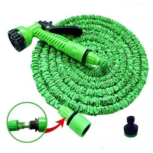Tuyau Extensible De Lave-auto Et Jardin, Longueur 30m Avec Pistolet À Eau 7 Jets thumbnail 3
