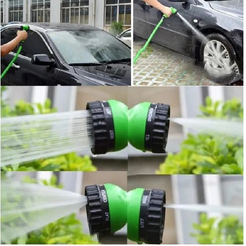 Tuyau Extensible De Lave-auto Et Jardin, Longueur 30m Avec Pistolet À Eau 7 Jets thumbnail 4