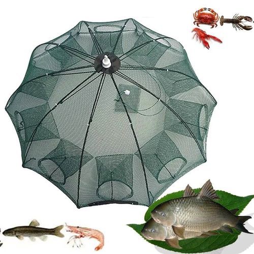 Filet De Pêche Automatique Pliable Pour Poissons,crevettes, Ménés, Crabe, Maille thumbnail 4