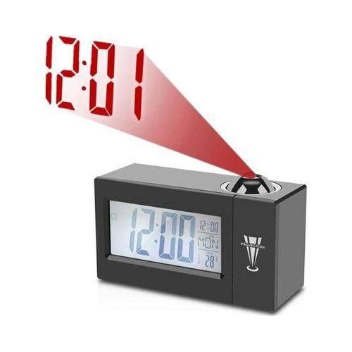 Réveil Numérique Multifonction Avec Projection Rotative De L’heure Et Affichage De La Température