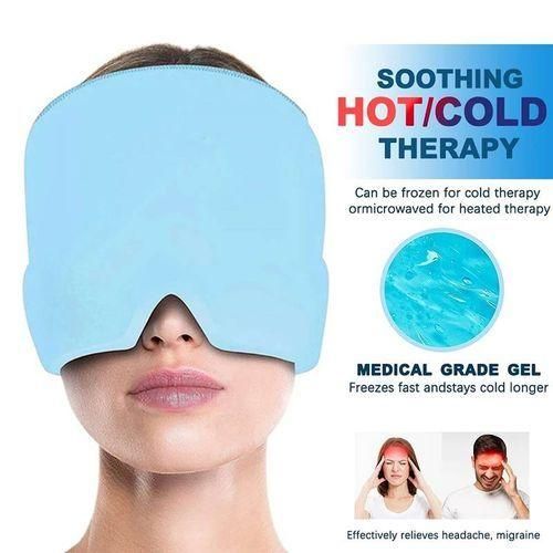 Casquette Thérapeutique Chaud/froid Pour Migraines, Maux De Tête, Confort Et Soulagement Immédiat, Bleu