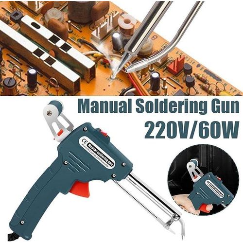 Pistolet À Souder Électronique 60w - Envoi Automatique De Soudure Pour Réparations Et Circuits Imprimés