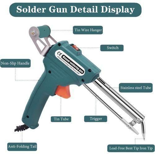 Pistolet À Souder Électronique 60w - Envoi Automatique De Soudure Pour Réparations Et Circuits Imprimés thumbnail 3