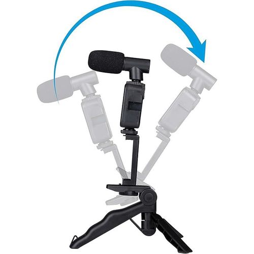 Support De Téléphone Portable Pour Vlogging, Kit Avec Microphone, Lumière Led, Trépied Et Télécommande thumbnail 3