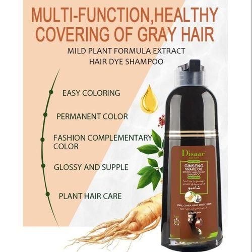 Shampoing Naturel Pour Cheveux Blancs, Coloration Brune Avec Soins Aux Plantes, 400ml thumbnail 4