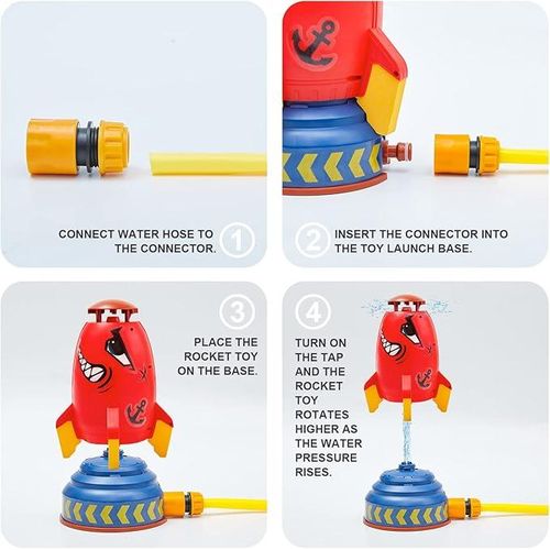 Jouet Arrosage Fusée D'eau - Lance-roquettes Extérieur Pour Enfants