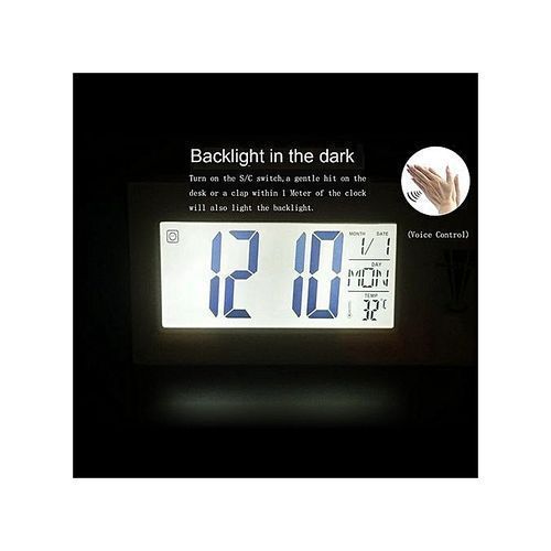 Horloge Numérique Alarme Réveil Lcd Projection Numérique Mur Rétro-éclairage Météo