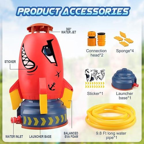 Jouet Arrosage Fusée Deau - Lance-roquettes Extérieur Pour Enfants thumbnail 3