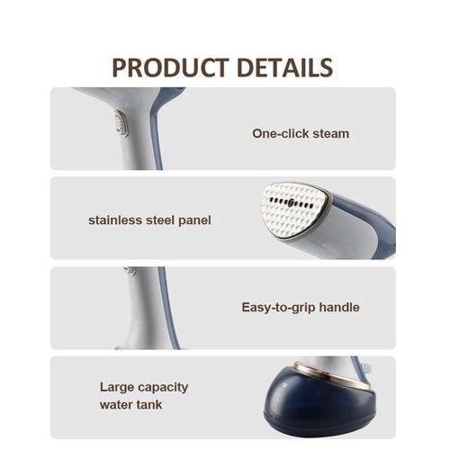 Fer À Vapeur Portatif 1500w – Chauffe Rapide, Réservoir 360ml, Défroisseur Vertical Pour Tous Les Vêtements thumbnail 3