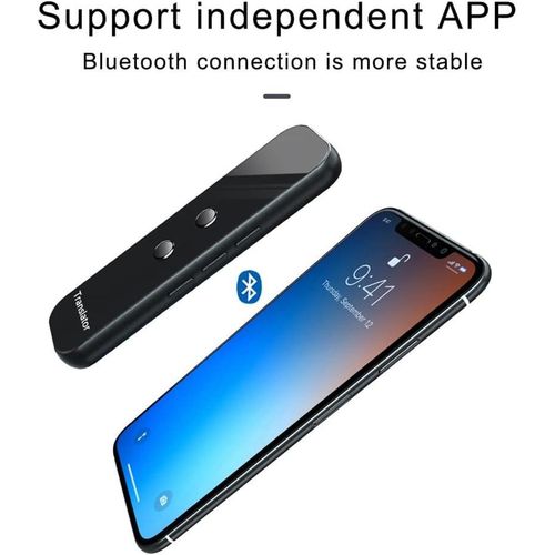 Traducteur Vocal Instantané Intelligent – 137 Langues, Bidirectionnel, Traduction Photo & Texte, Temps Réel