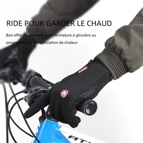 Gants De Vélo, Imperméable Coupe-vent Anti-dérapant Écran Tactile