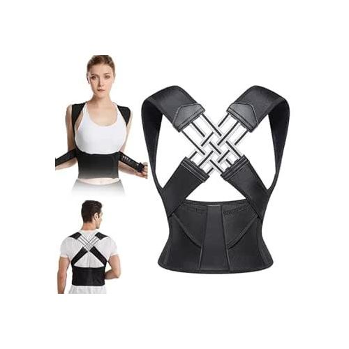 Ceinture De Posture Réglable Unisexe- Correcteur De Posture Pour Le Dos, Cou Et Épaules- Xxl
