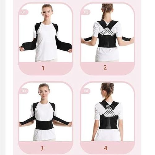 Ceinture De Posture Réglable Unisexe- Correcteur De Posture Pour Le Dos, Cou Et Épaules- Xxl thumbnail 3