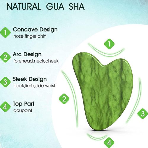 Rouleau De Jade Double Tête Et Gua Sha thumbnail 3