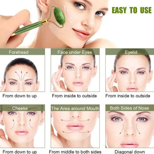 Rouleau De Jade Double Tête Et Gua Sha thumbnail 4