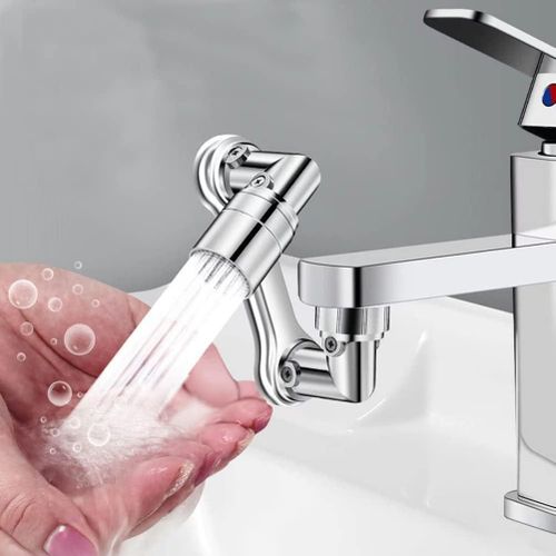 Tête De Robinet Rotative 1080°, Aérateur Anti-éclaboussures Pour Cuisine Et Salle De Bain thumbnail 4