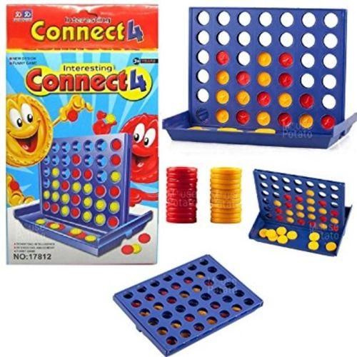 Connect 4 Portable, Jeu De Puzzle Amusant Et Éducatif Pour Enfants