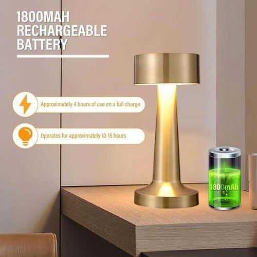 Lampe De Table Led Sans Fil Avec Capteur Tactile