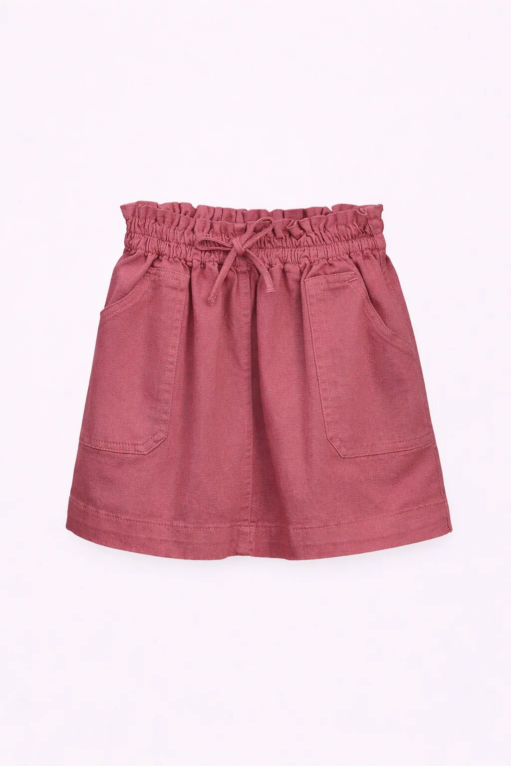 Jupe Fille En Gabardine – Taille Élastique