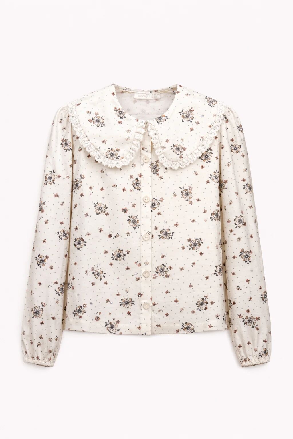 Blouse Imprimée À Col Volanté – Fille