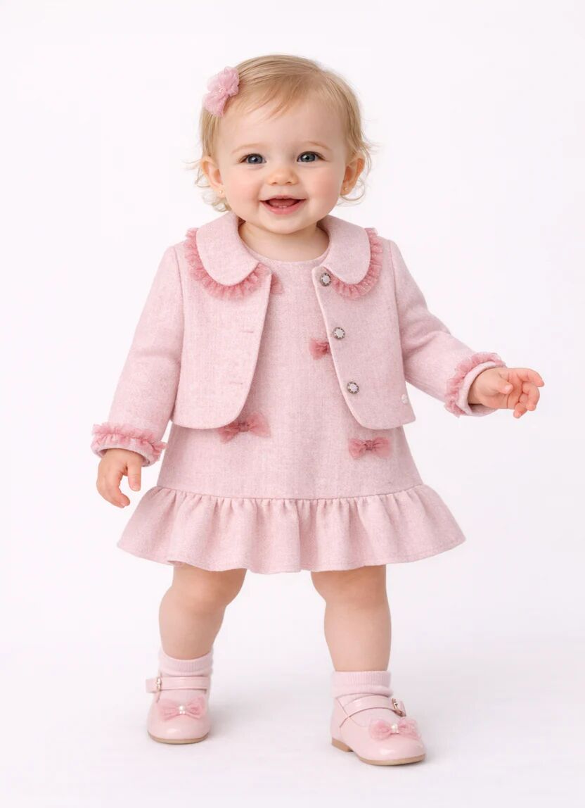 Ensemble Bébé Élégant – Robe & Veste Assortie thumbnail 4